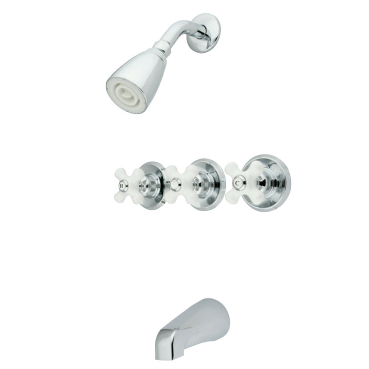 Kingston Brass Tub and Shower Faucet with Roughin Valve & Reviews